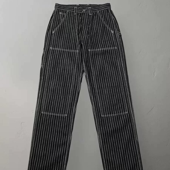 The Flat Head Wabash Double Knee Painter Jeans - Picture 1 of 3